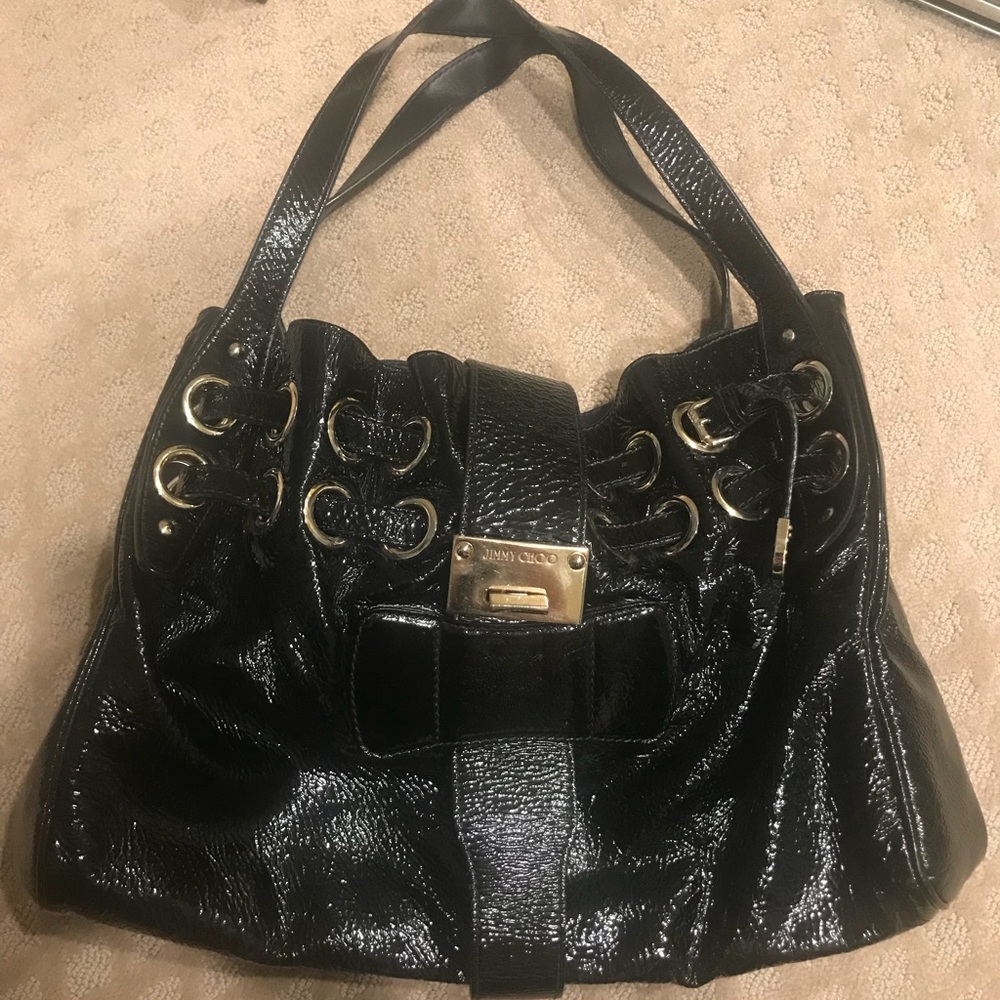 👛jimmy choo patent leather bag👛